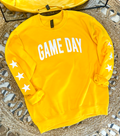 Basic GAME DAY with Stars on Sleeves - GOLD CREWNECK