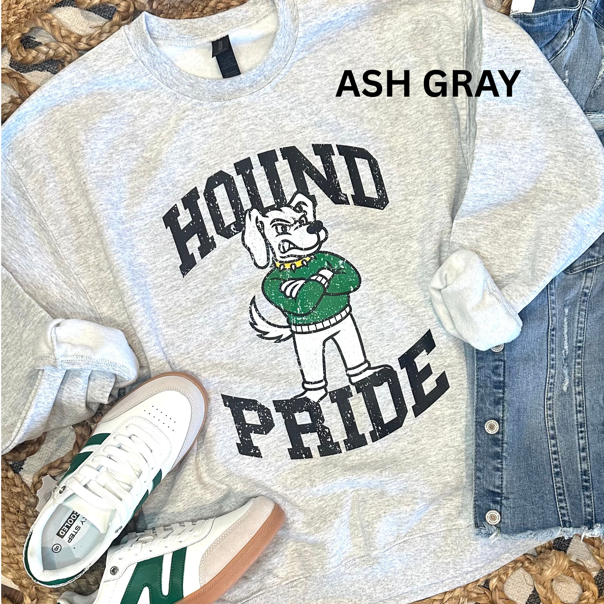 Hound Pride with Spoofy - ASH Grey Crewneck Sweatshirt