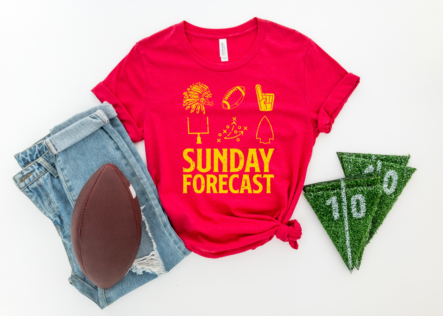 Sunday Forecast Red Tee