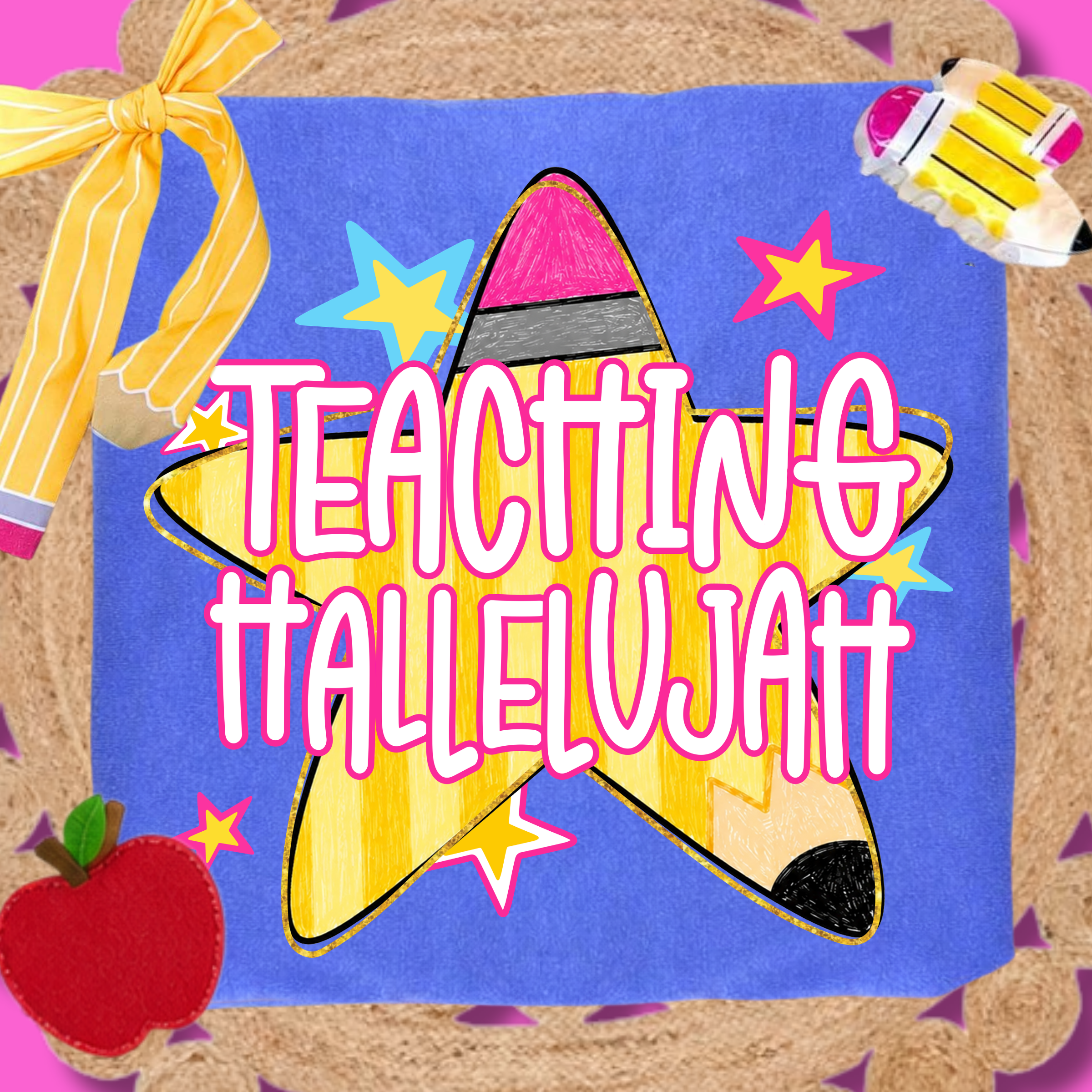 Teaching Hallelujah - Periwinkle Tee
