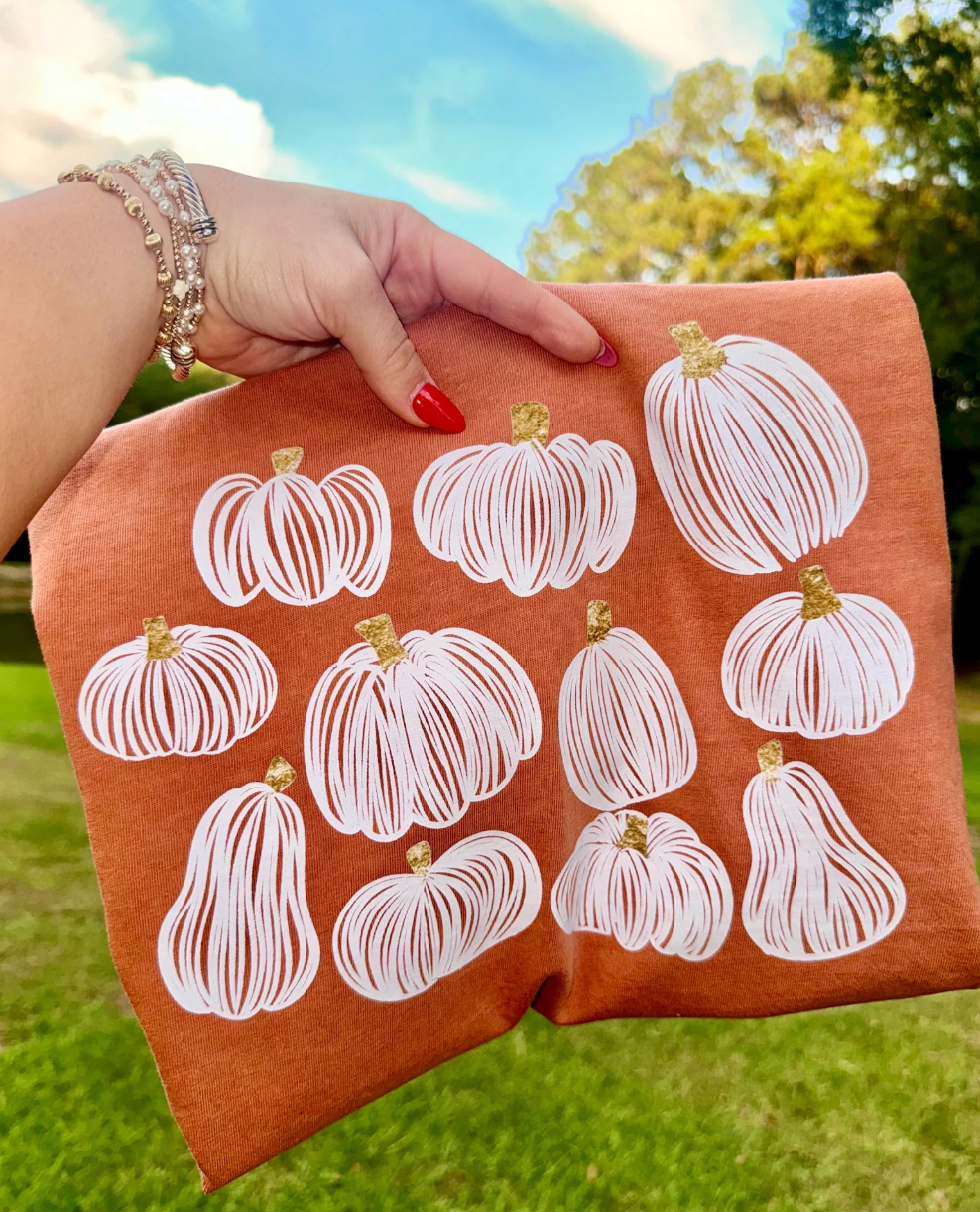 Scribble Pumpkins - Yam Tee