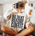 No Talky Before Coffee - Sand Crewneck