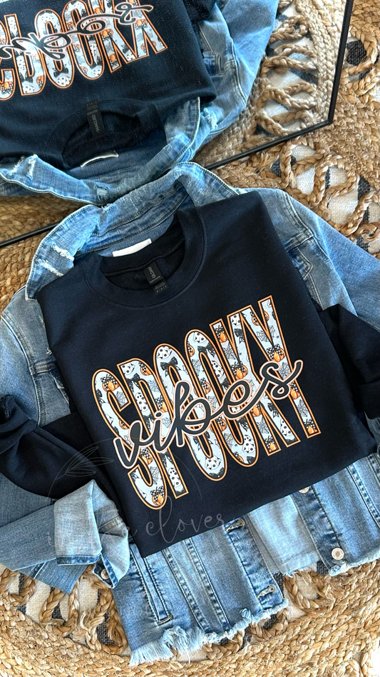 Spooky Vibes - Black Crewneck