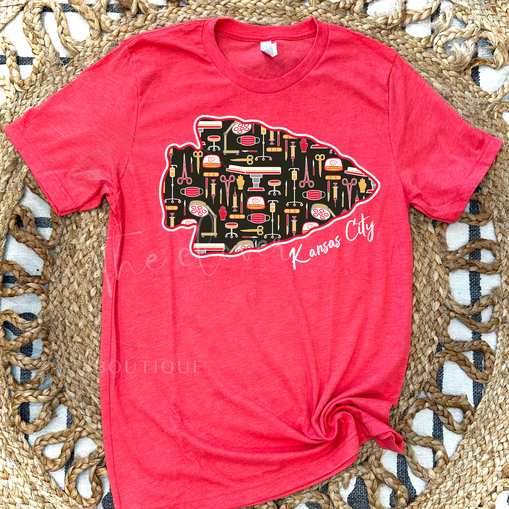 SURGERY THEMED ARROWHEAD - RED TEE