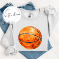 Watercolor Basketball - Ash Crewneck