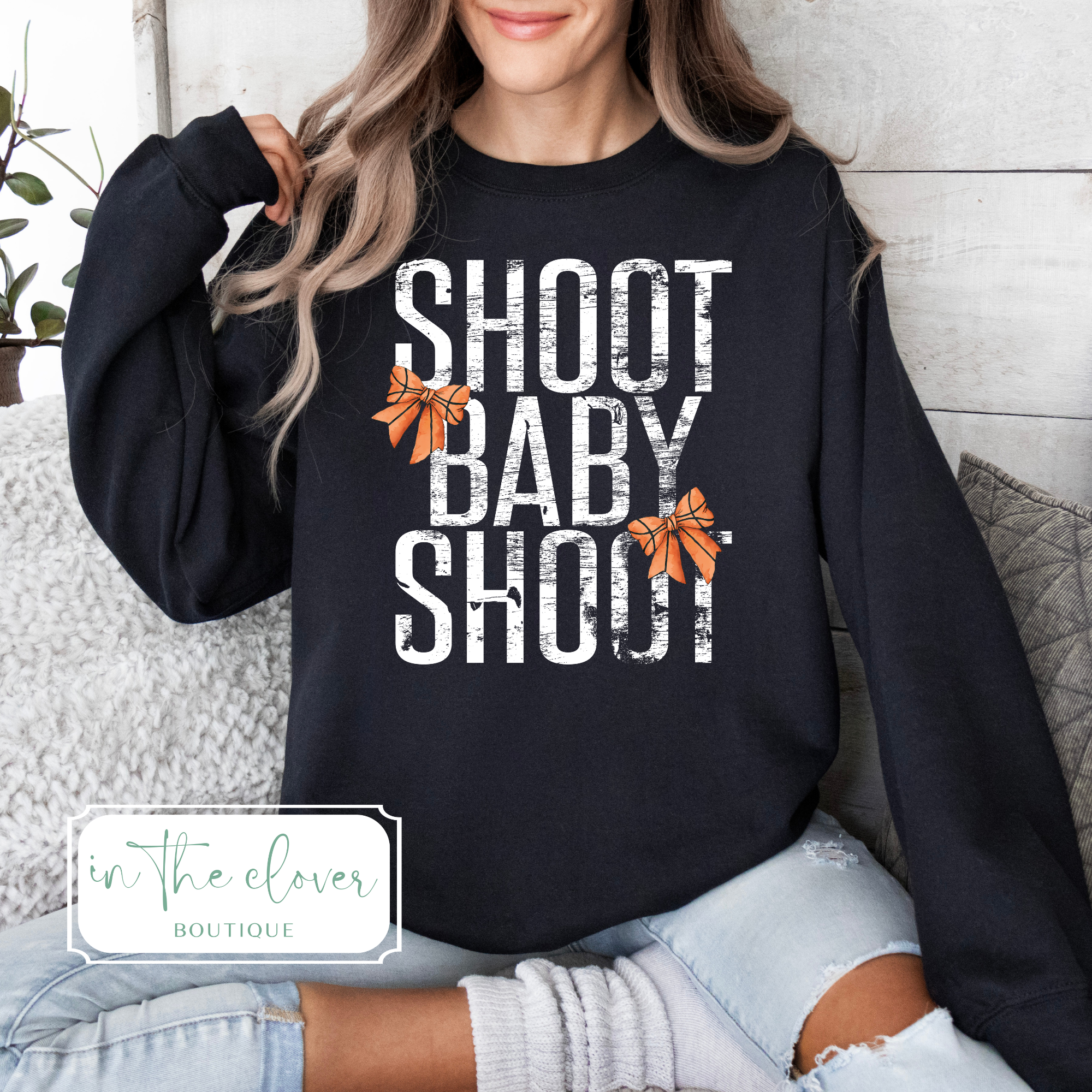 Shoot Baby Shoot - Black Crewneck