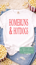 Hotdogs & Homeruns - White Tee