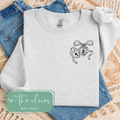 Jesus Loves You Lock-It Left Chest - Ash Crewneck