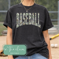 Camo Arched Baseball - Pepper Tee