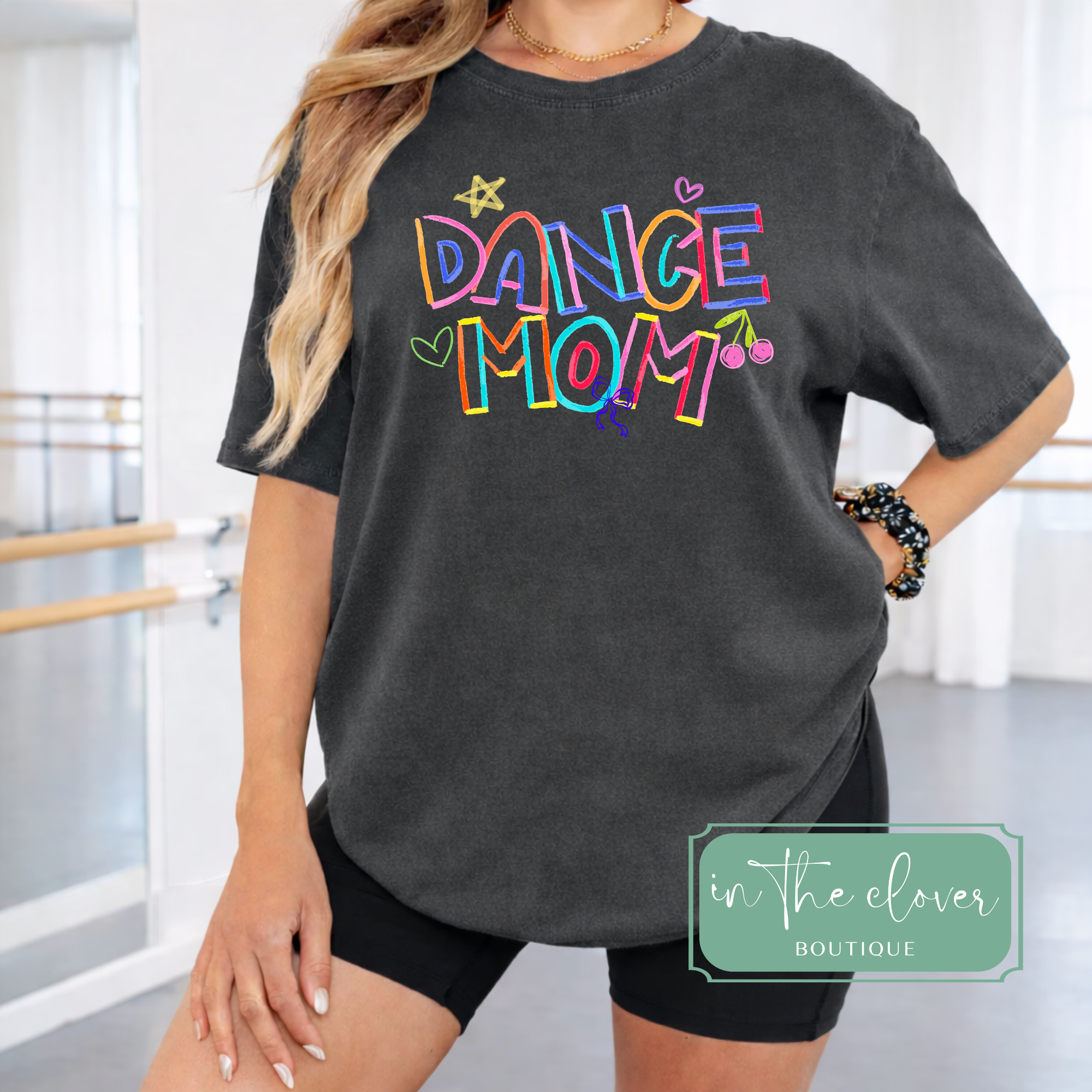 Dance Mom Doodle - Pepper Tee