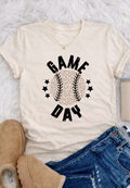 Leopard Baseball Game Day - Ivory Tee