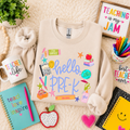 Hello Grade Level - Sand Crewneck