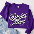 Sports Mom - Purple Crewneck