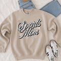 Sports Mom - Sand Crewneck