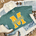 Polka Dot M with Wavy Hounds - Light Green Tee