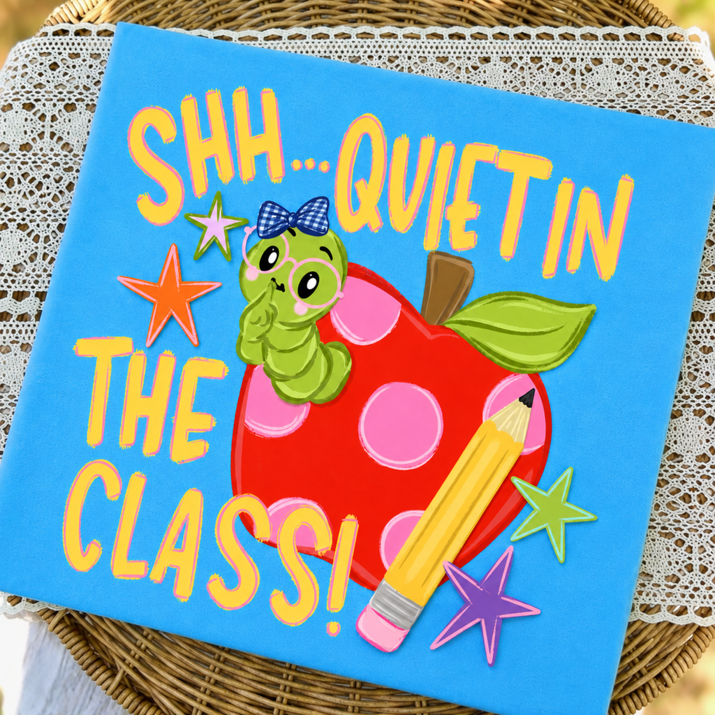 Shh.. Quiet in the Classroom - Lagoon Tee