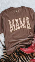 Gingham Mama  - Espresso Tee