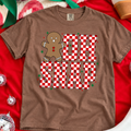 Checkered Oh Snap  - Espresso Tee