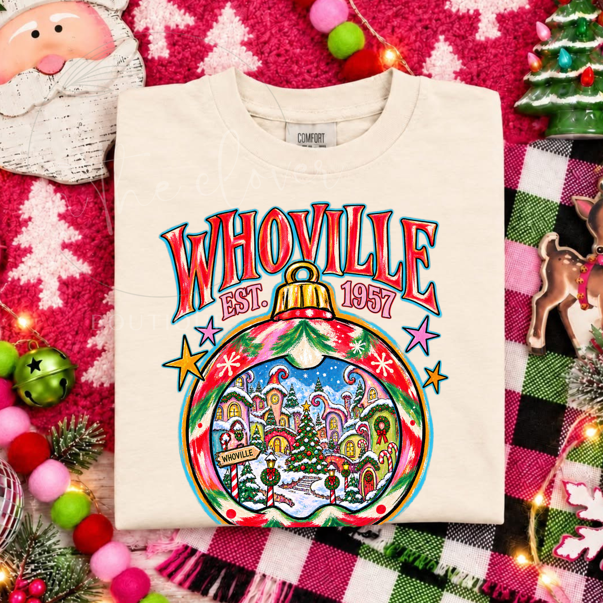 Whoville Ornament   - Ivory Tee