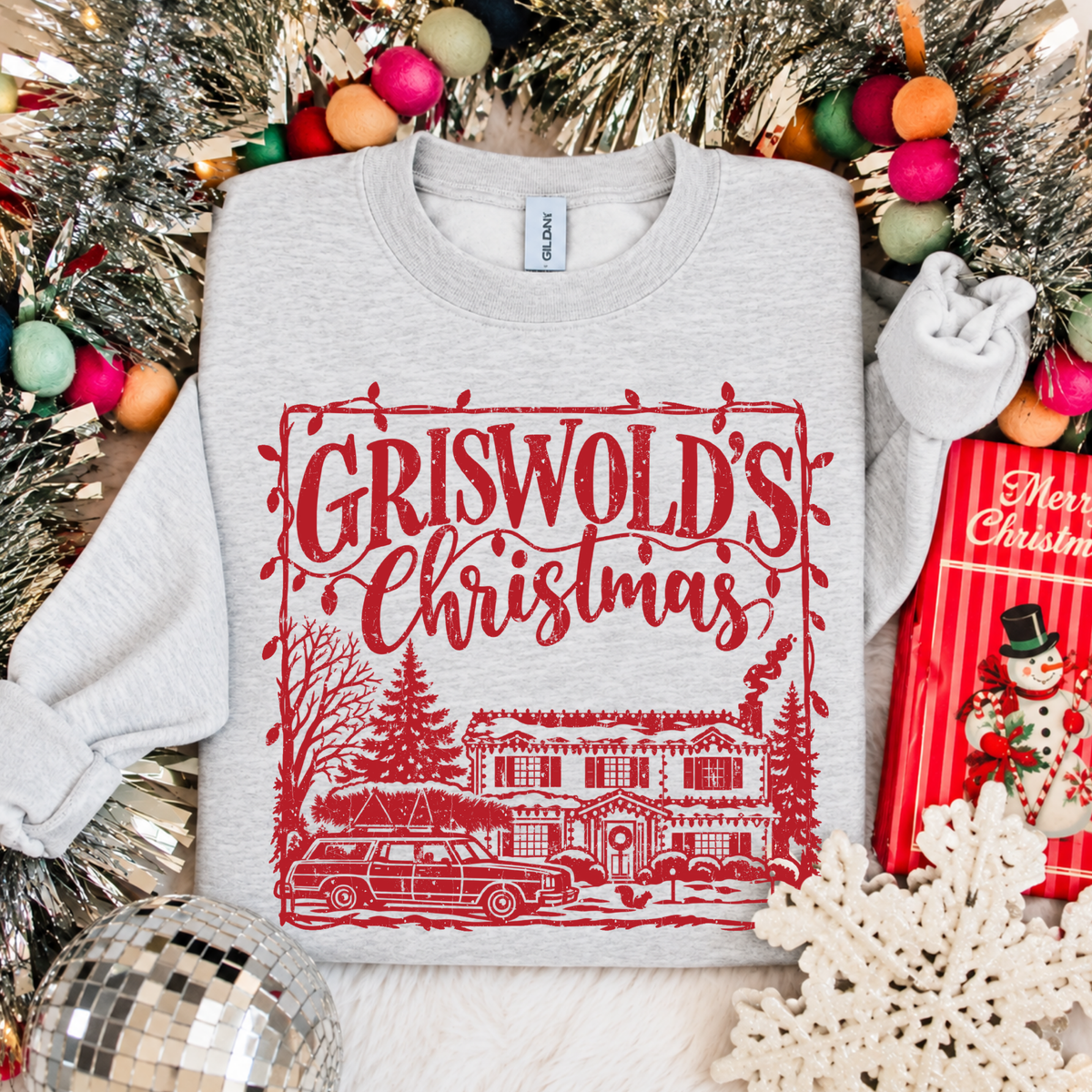 Griswold's Christmas Silhouette - Ash Crewneck