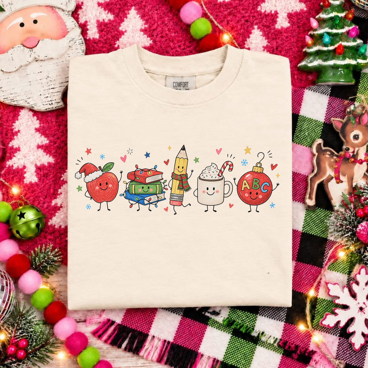 Teacher Holiday Bundle - Comfort Colors Tee - FINAL SALE