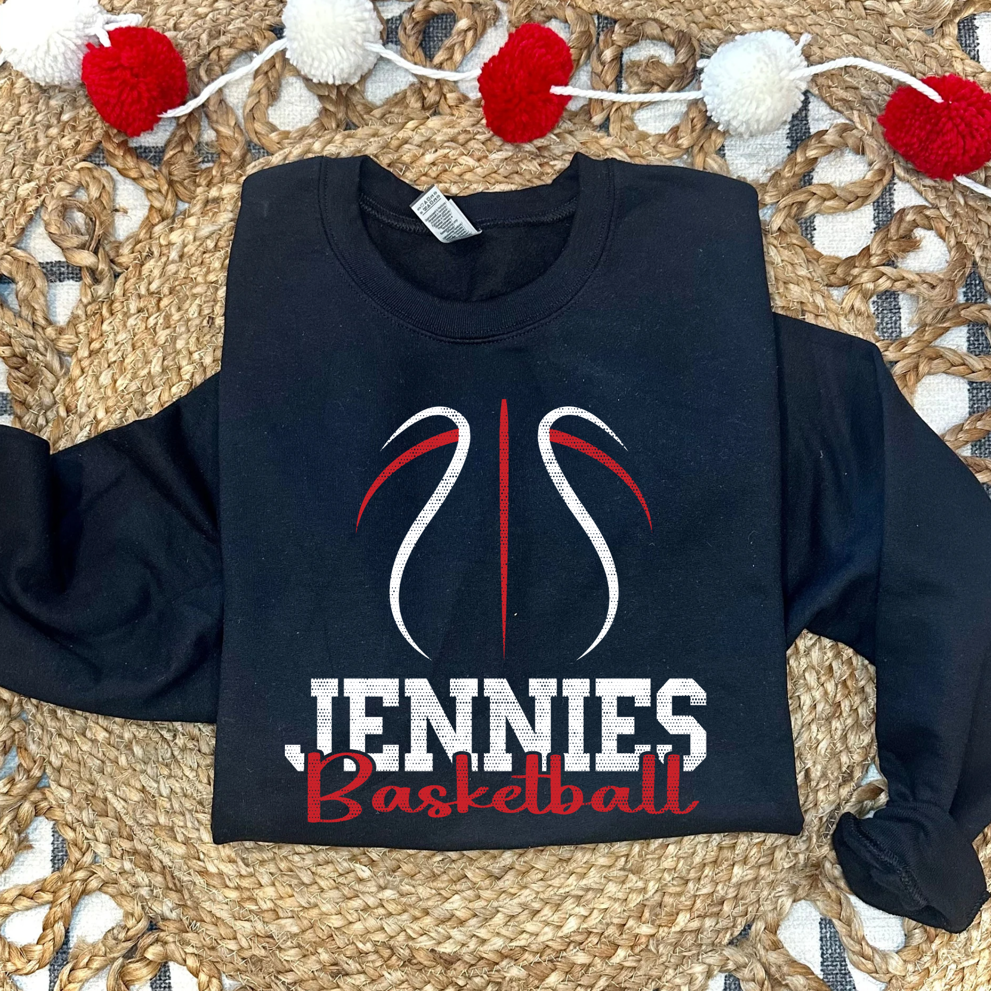 Jennies Basketball - Black Crewneck