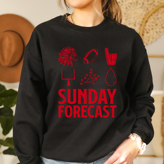 Sunday Forecast Black Crewneck