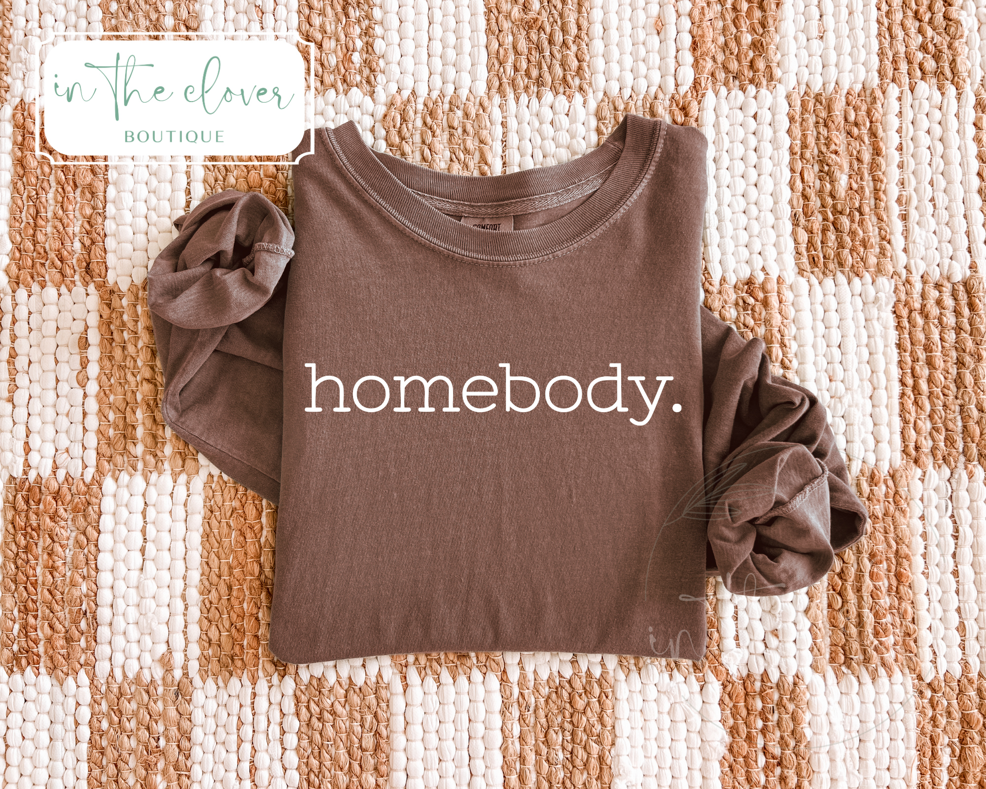 Homebody. - Espresso Long Sleeve Tee