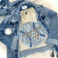 LEOPARD KANSAS CITY BASEBALL - SAND CREWNECK