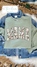 Duck Camo Coquette Bow Mama - Light Green Sweatshirt