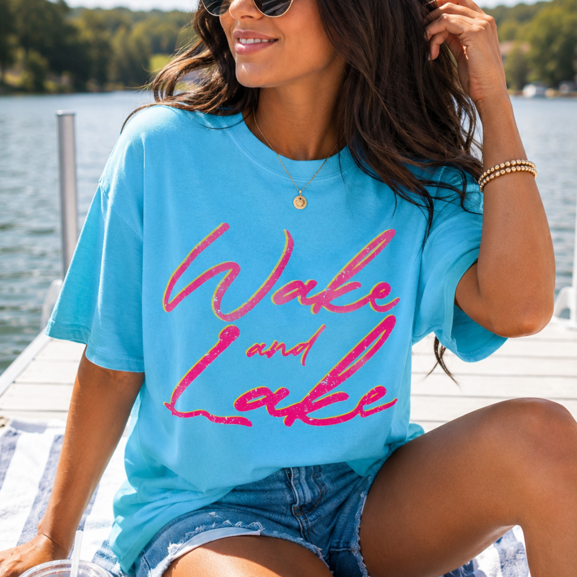 Wake & Lake - Lagoon Tee