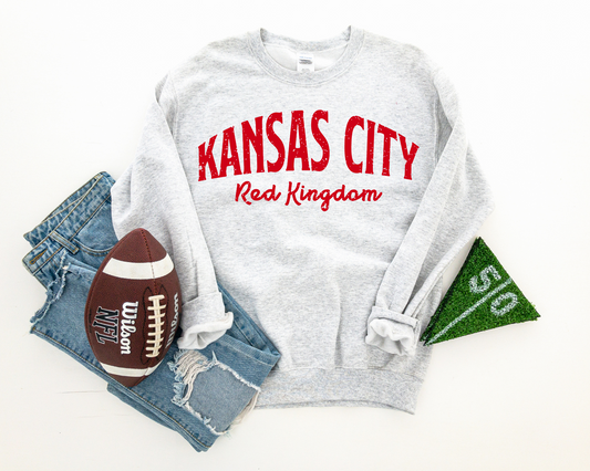 Kansas City Red Kingdom Ash Crewneck