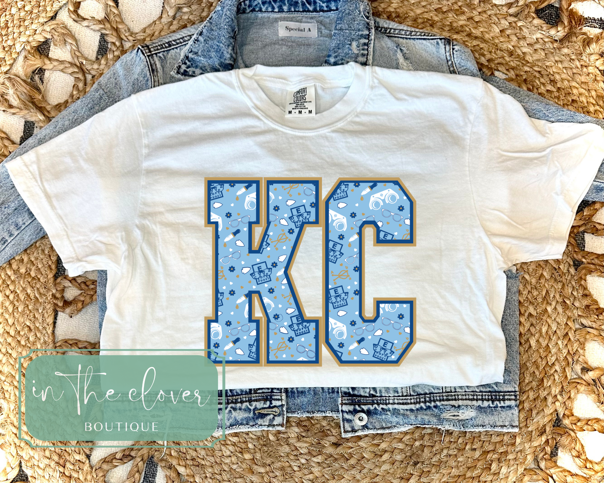 OPTOMETRY THEMED ROYALS KC - WHITE TEE