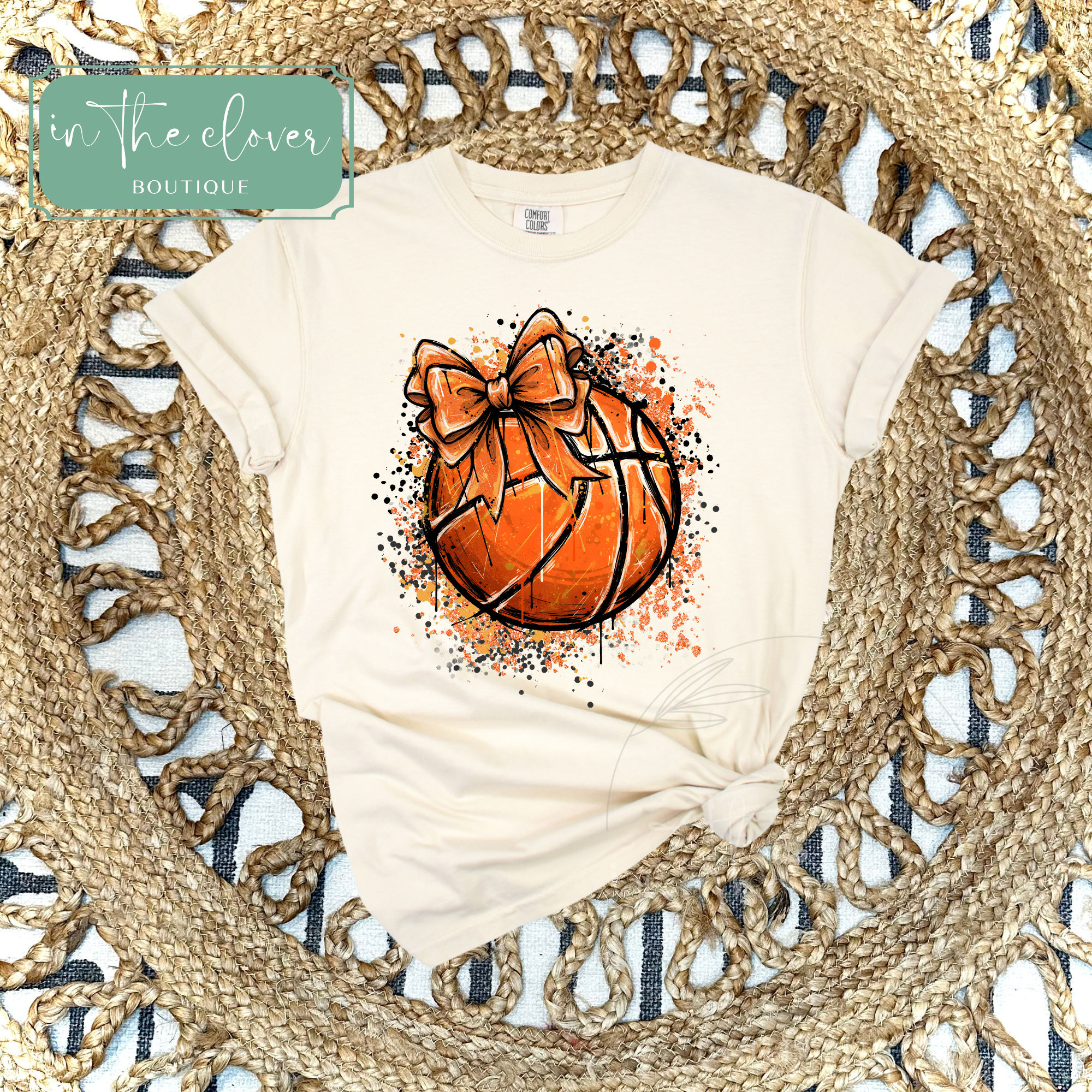 Splatter Basketball - Ivory Tee