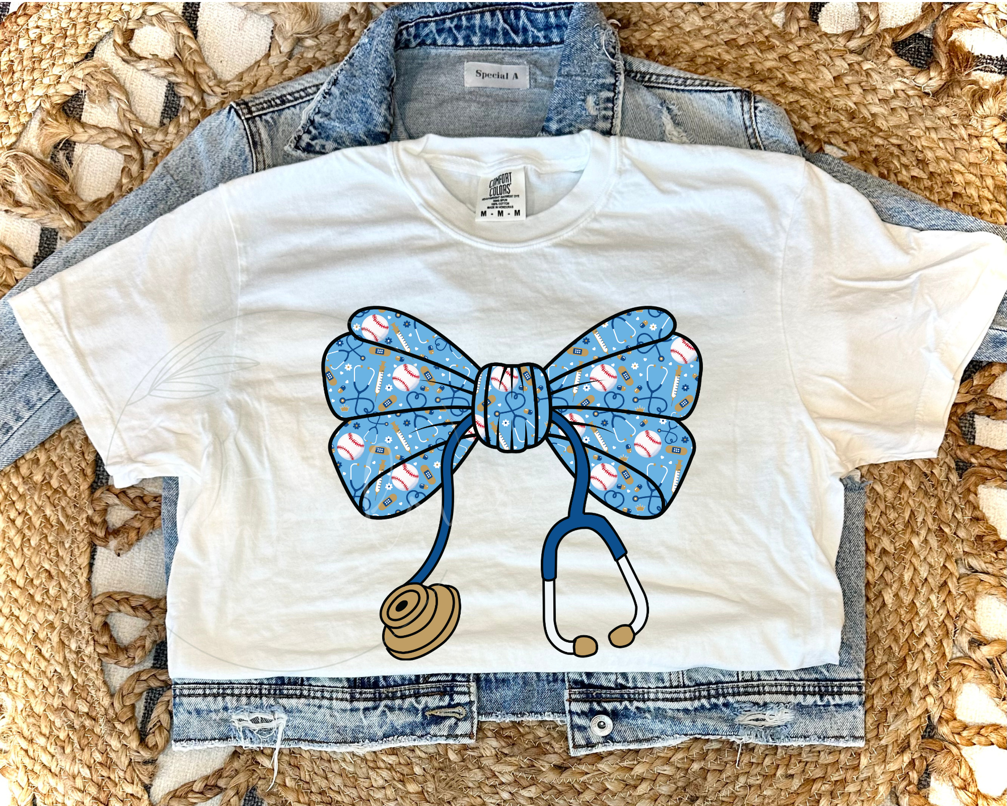 KC ROYALS STETHOSCOPE - WHITE TEE