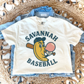 SAVANNAH BASEBALL BANANA BUBBLE GUM - IVORY TEE