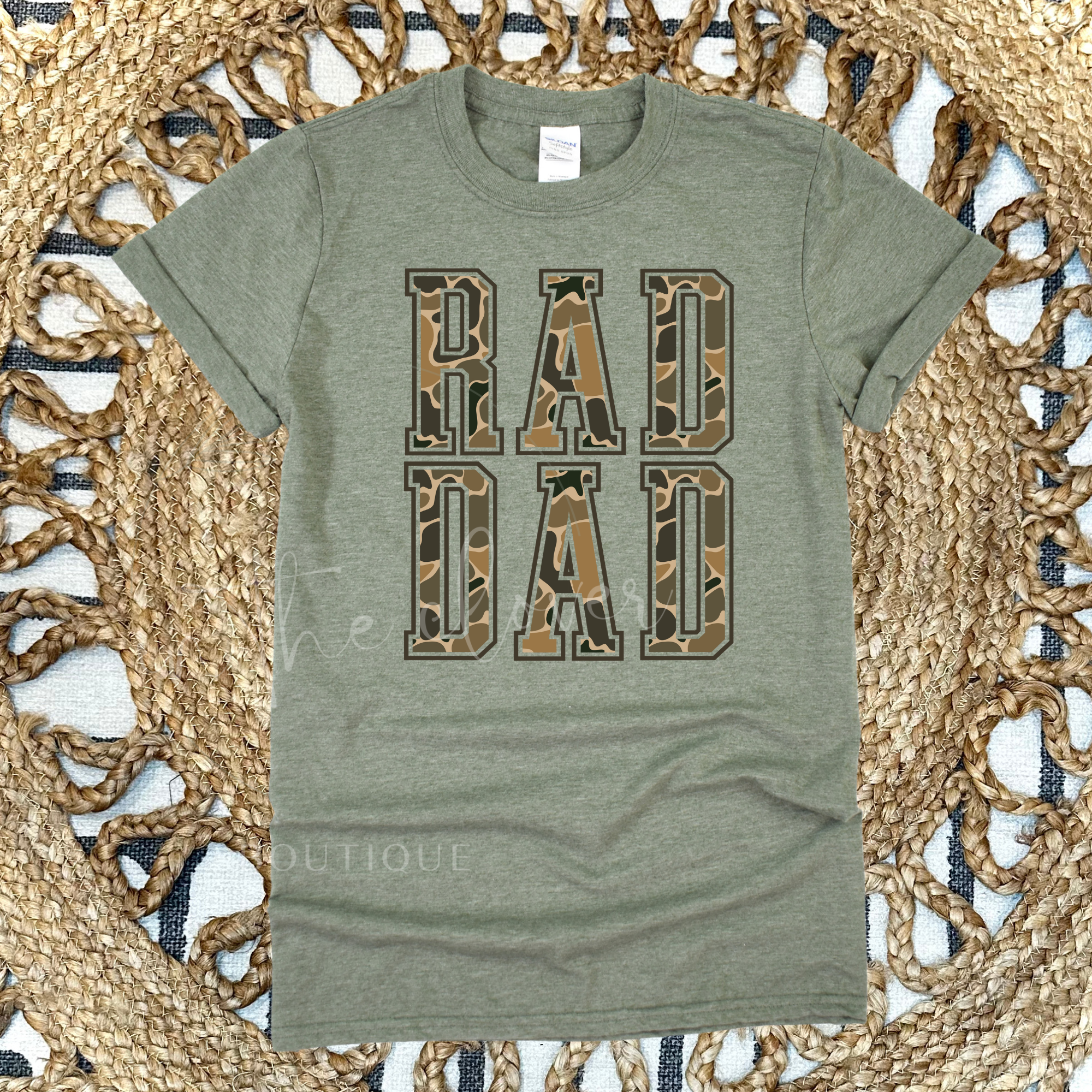 RAD DAD - OLIVE GREEN TEE