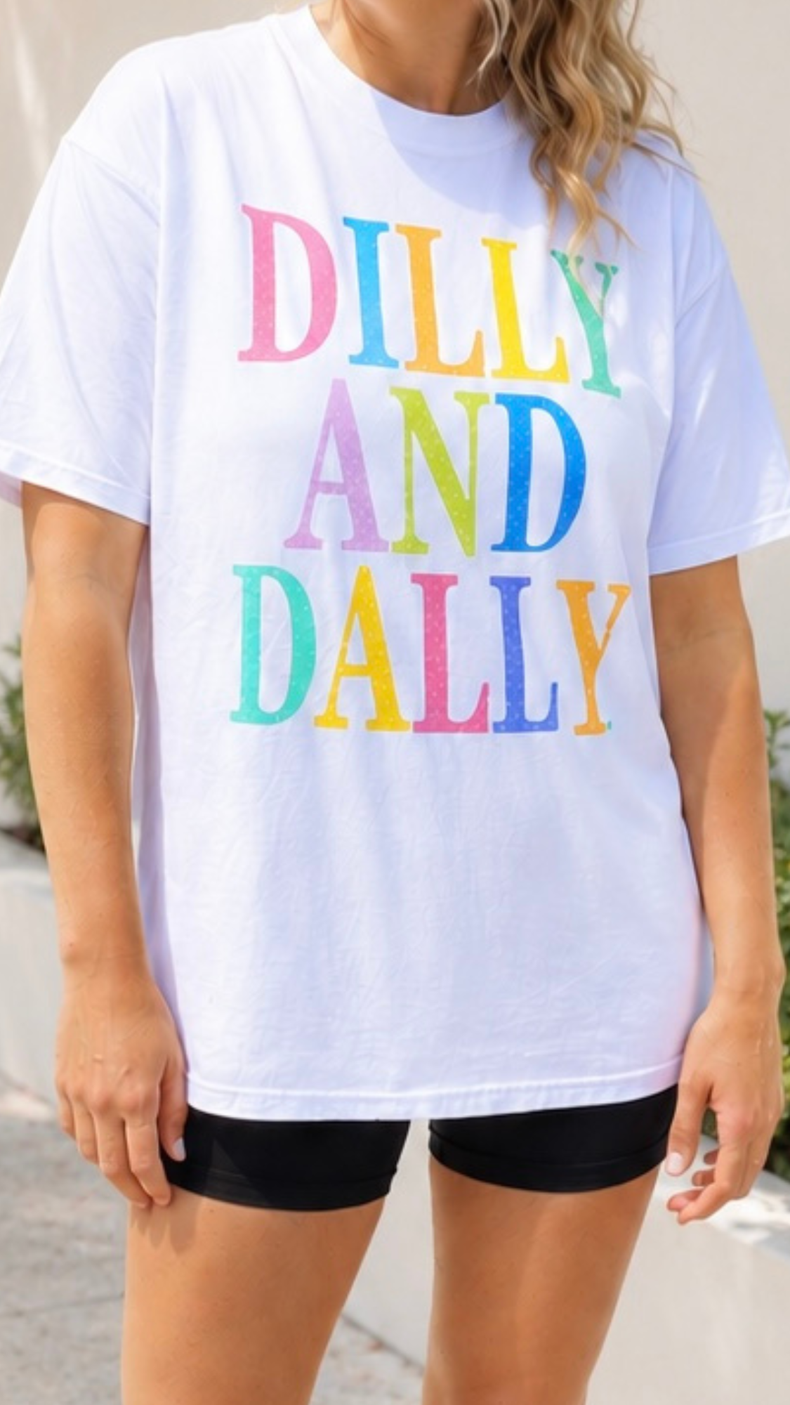 Dilly and Dally - White Tee