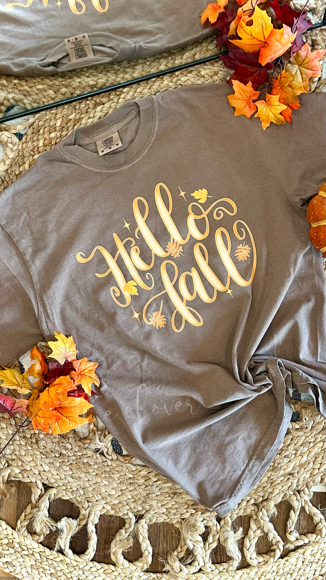 Hello Fall - Espresso Tee
