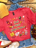 Educate. Motivate. Celebrate Touchdowns. - Red Tee