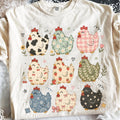 Chicken Collage - Ivory Tee