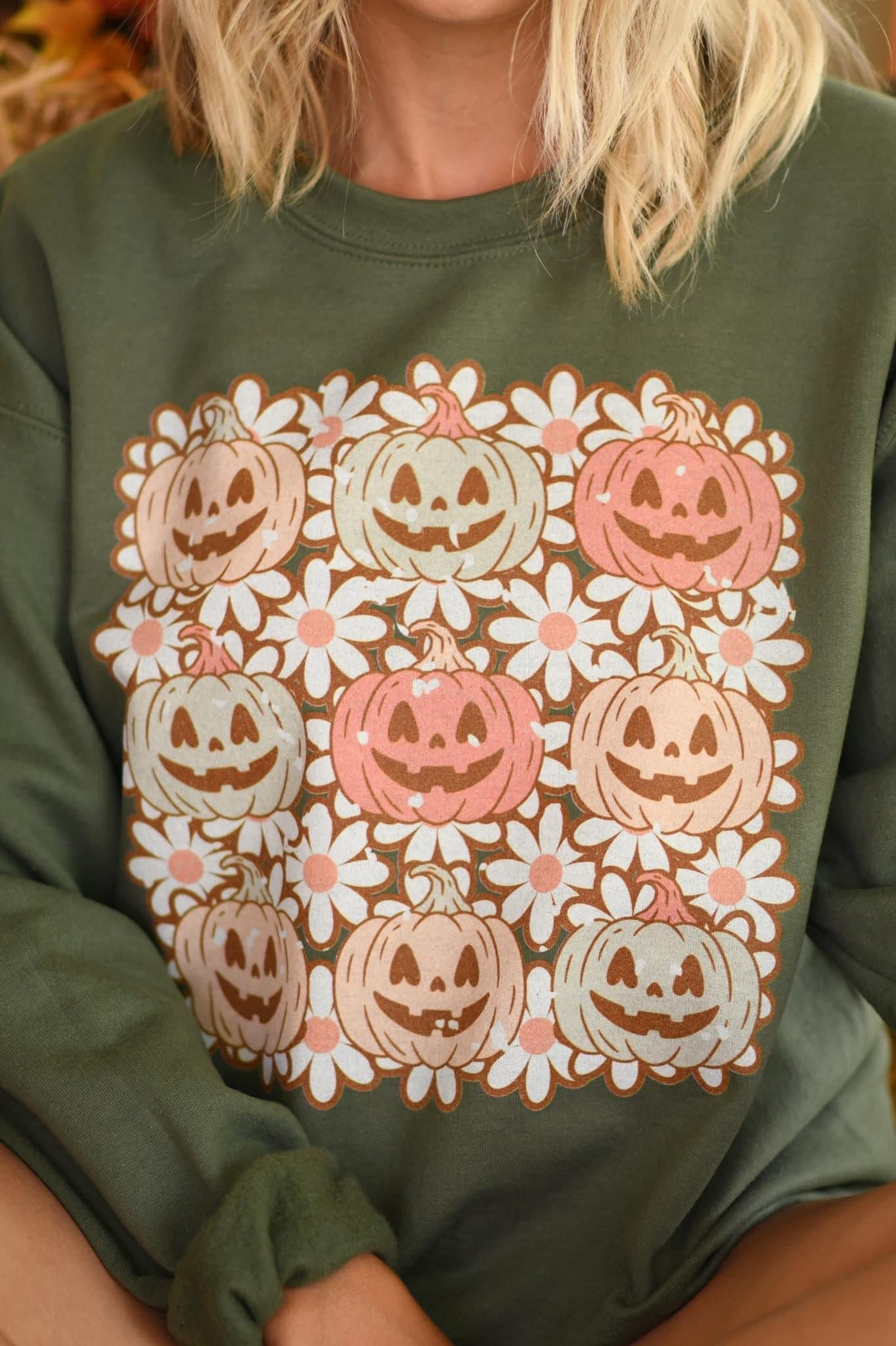 Pumpkins & Daisy Crewneck