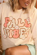 FALL VIBES DAISY LONG SLEEVE TEE
