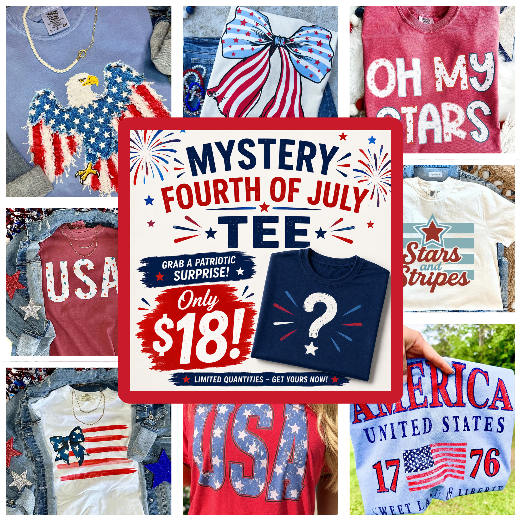 Mystery Fourth of July Tee - Final Sale