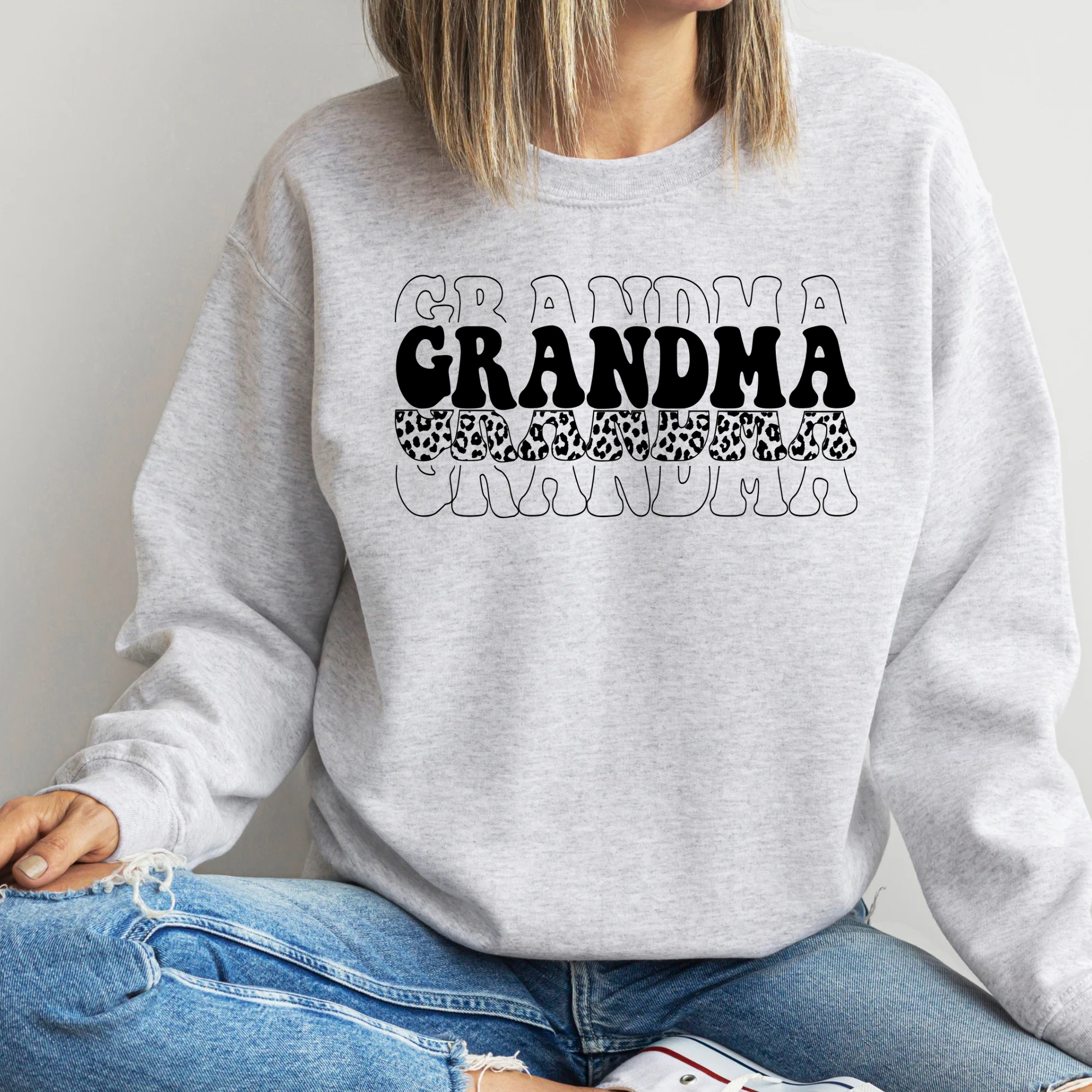 STACKED GRANDMA BLACK LEOPARD