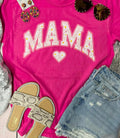 Mama Pink Floral - Pink Tee