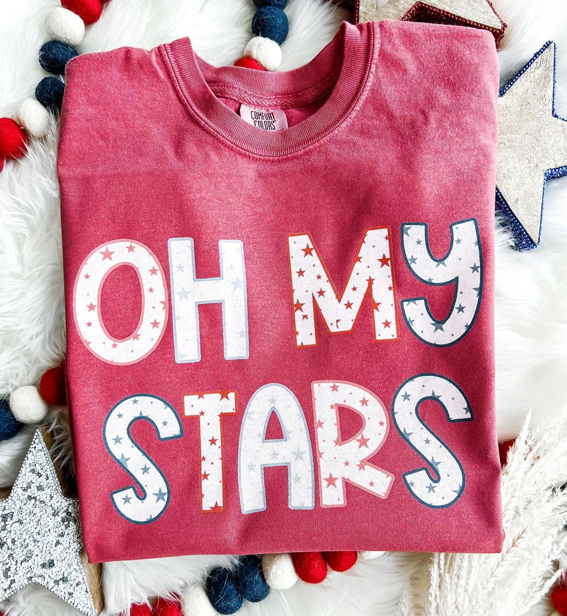 OH MY STARS - CRIMSON TEE