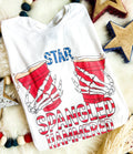 STAR SPANGLED HAMMERED - WHITE TEE