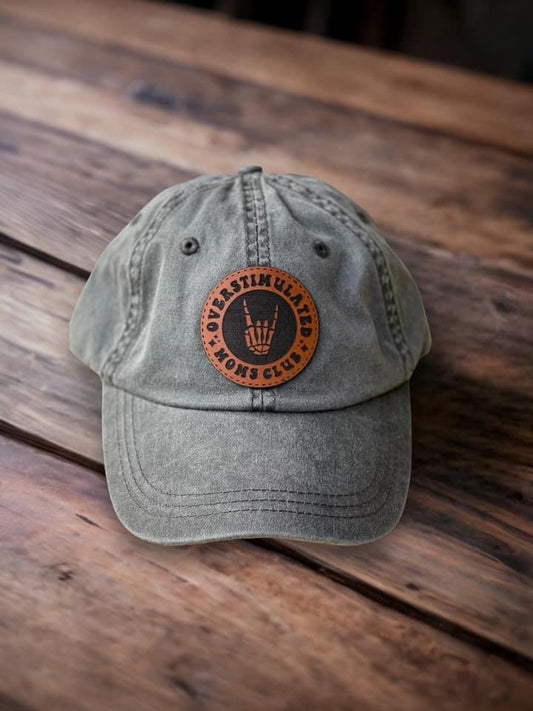 Overstimulated Moms Club Mineral Wash Hat